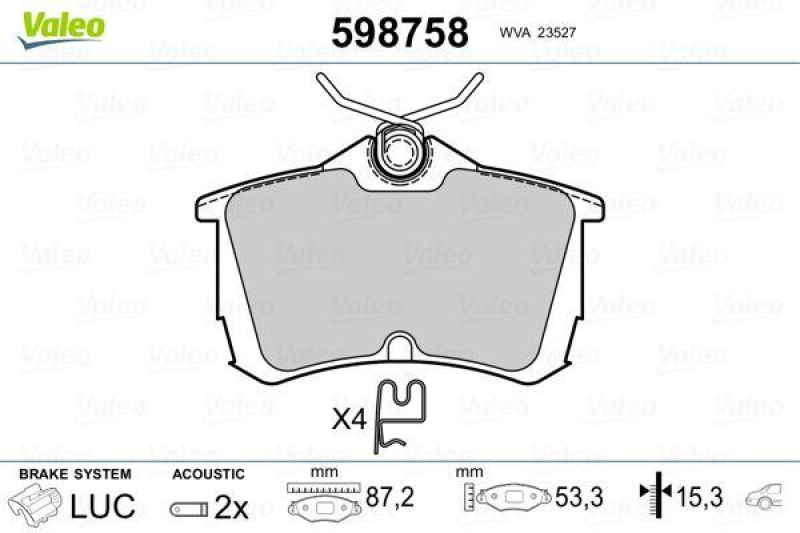 VALEO 598758 SBB-Satz PREMIUM