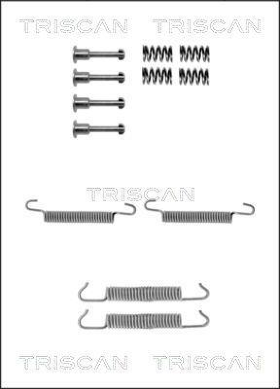 TRISCAN 8105 112065 Montagesatz F. Bremsbacken, Handbremse für Bmw