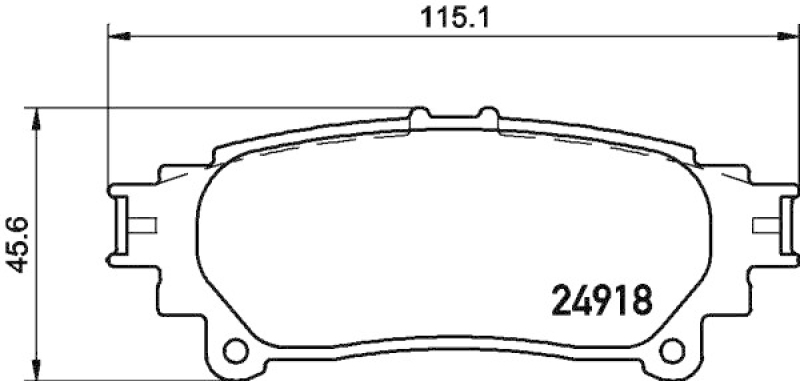 HELLA 8DB 355 015-371 Bremsbelagsatz Scheibenbremse