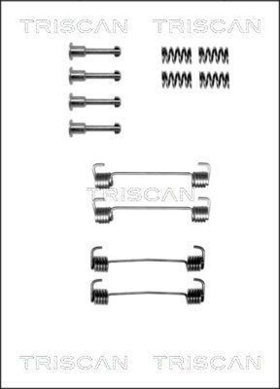 TRISCAN 8105 112335 Montagesatz F. Bremsbacken, Handbremse für Bmw