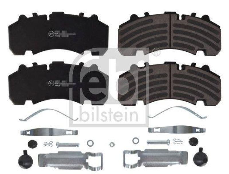 FEBI BILSTEIN 16606 Bremsbelagsatz mit Befestigungsmaterial