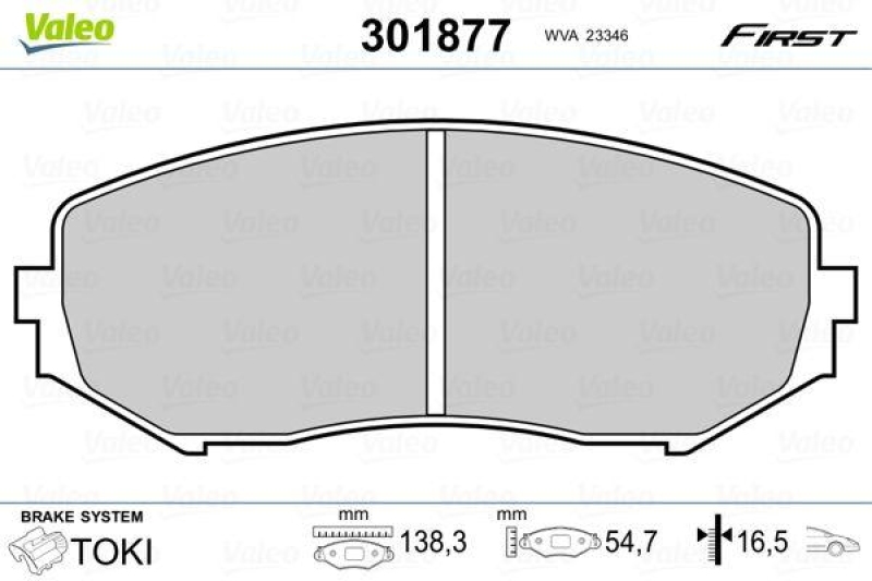 VALEO 301877 SBB-Satz FIRST