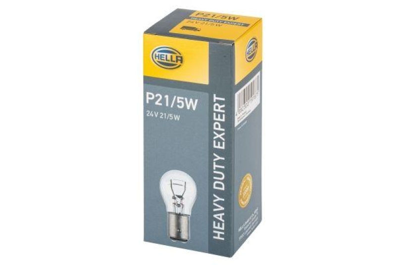 HELLA 8GD 002 078-011 Glühlampe P21/5W HD 24 V