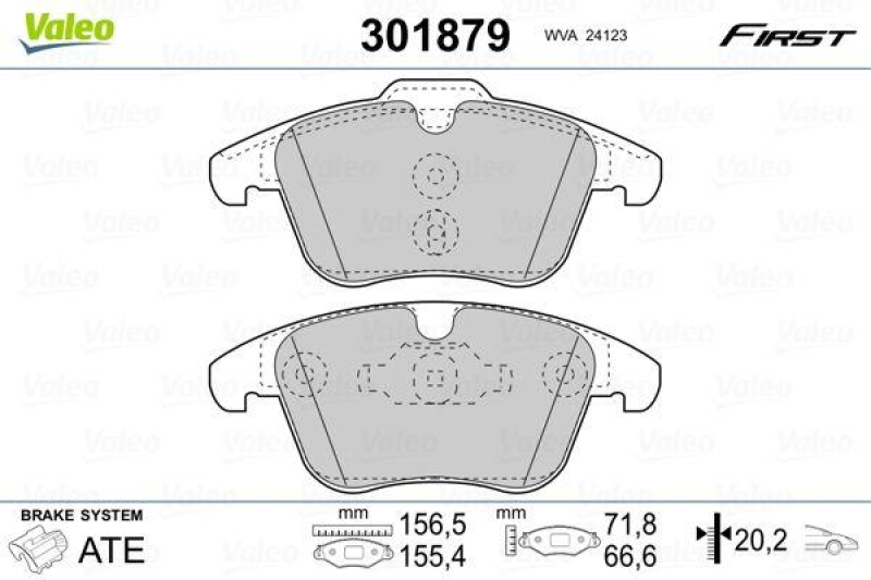 VALEO 301879 SBB-Satz FIRST