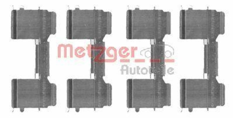 METZGER 109-1726 Zubehörsatz, Scheibenbremsbelag für CITROEN/FIAT/PEUGEOT