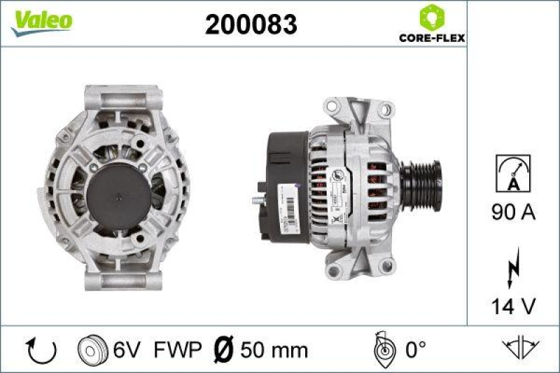 VALEO 200083 Generator - CORE-FLEX - MERCEDES Spr