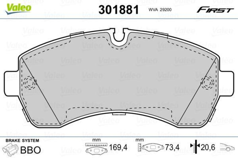 VALEO 301881 SBB-Satz FIRST