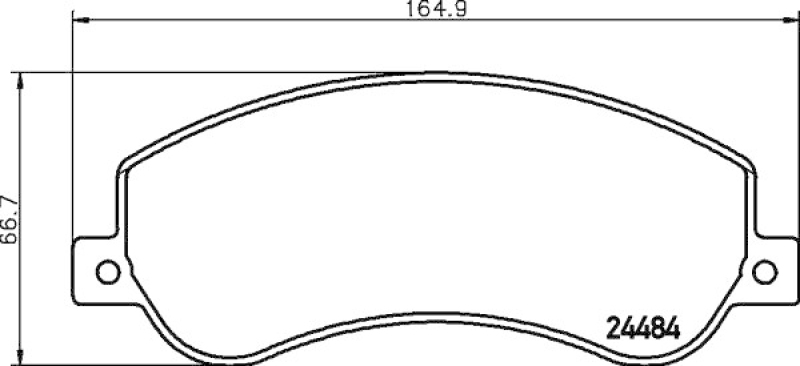 HELLA 8DB 355 015-401 Bremsbelagsatz Scheibenbremse