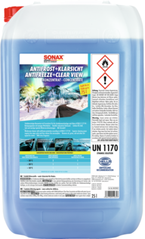 SONAX 03327050 Antifrost + Klarsicht Konzentrat Citrus 25L