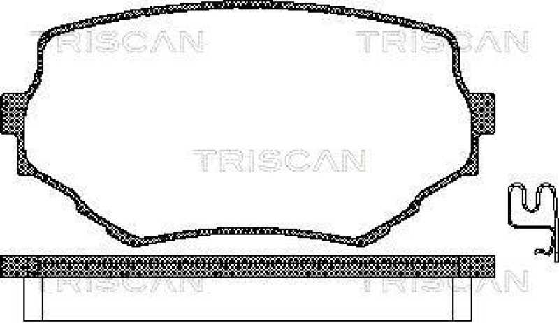 TRISCAN 8110 69002 Bremsbelag Vorne für Suzuki Vitara