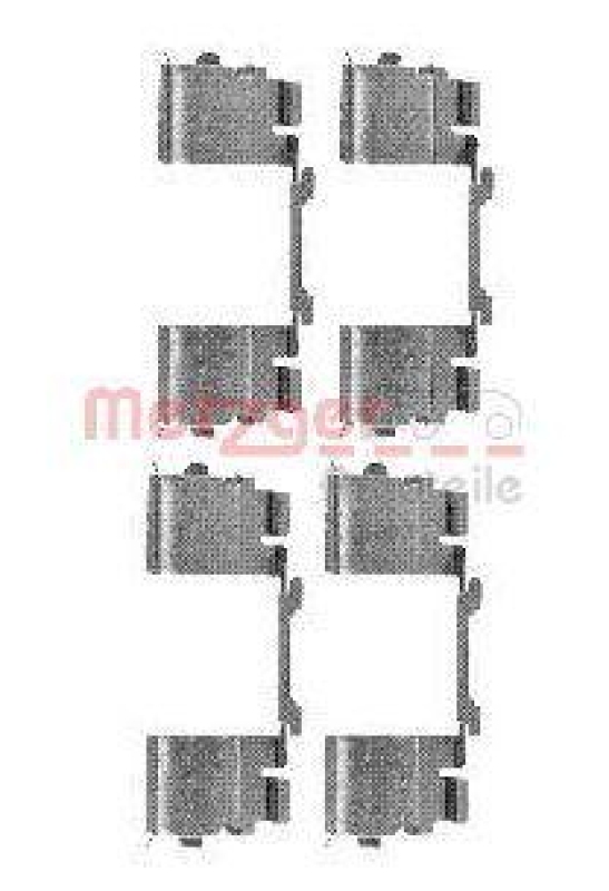 METZGER 109-1730 Zubehörsatz, Scheibenbremsbelag für CITROEN/FIAT/PEUGEOT