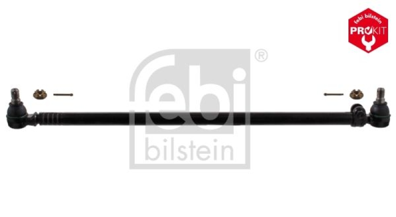 FEBI BILSTEIN 39983 Lenkstange mit Kronenmuttern und Splinten, vom Lenkgetriebe zur 1. Vorderachse f&uuml;r Iveco