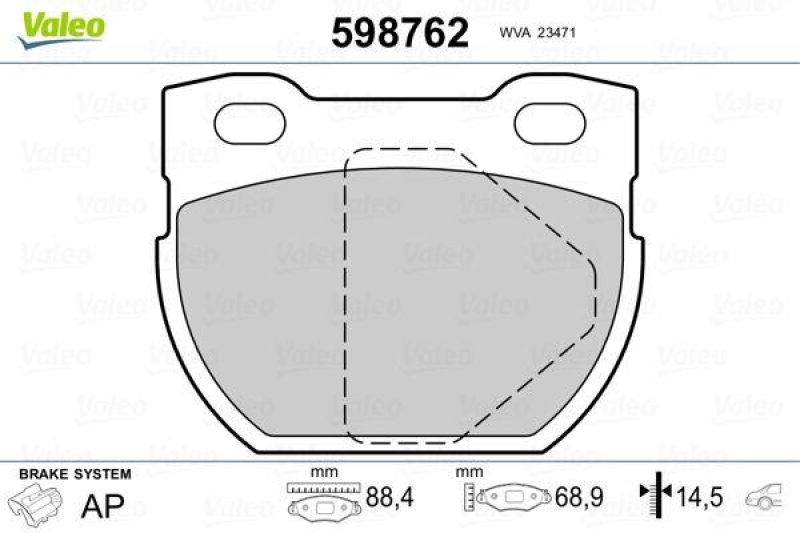 VALEO 598762 SBB-Satz PREMIUM