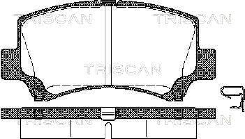 TRISCAN 8110 69006 Bremsbelag Vorne für Suzuki Wagon R