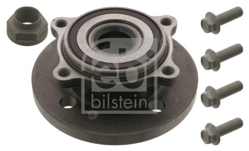 FEBI BILSTEIN 37107 Radlagersatz mit Radnabe, ABS-Impulsring und Anbaumaterial für Mini