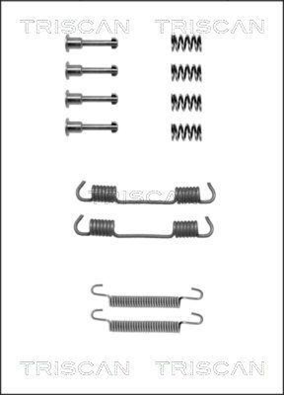 TRISCAN 8105 112582 Montagesatz F. Bremsbacken, Handbremse für Bmw