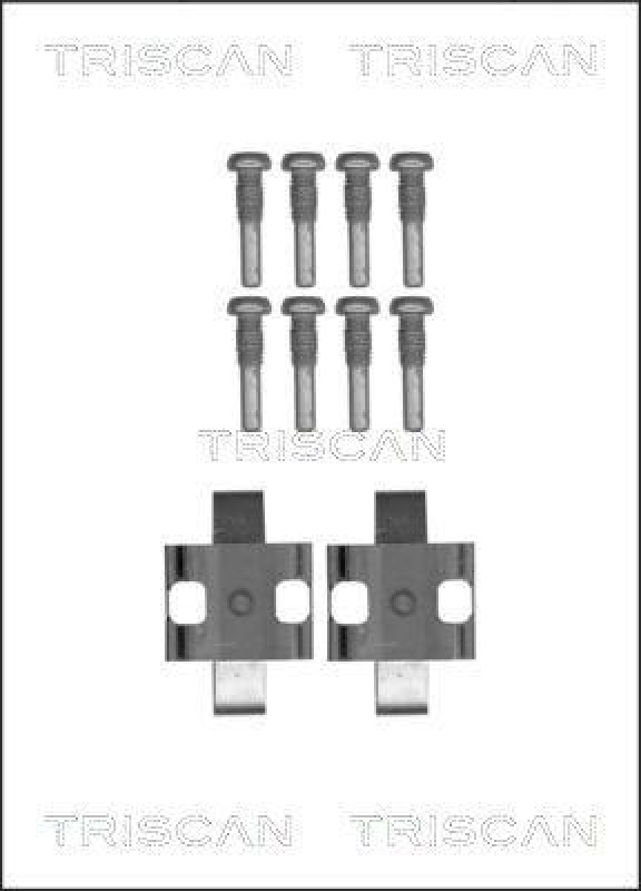 TRISCAN 8105 111625 Montagesatz, Scheibenbremsbelag für Bmw