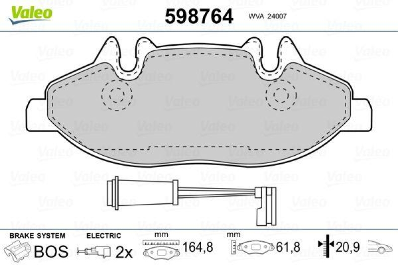 VALEO 598764 SBB-Satz PREMIUM