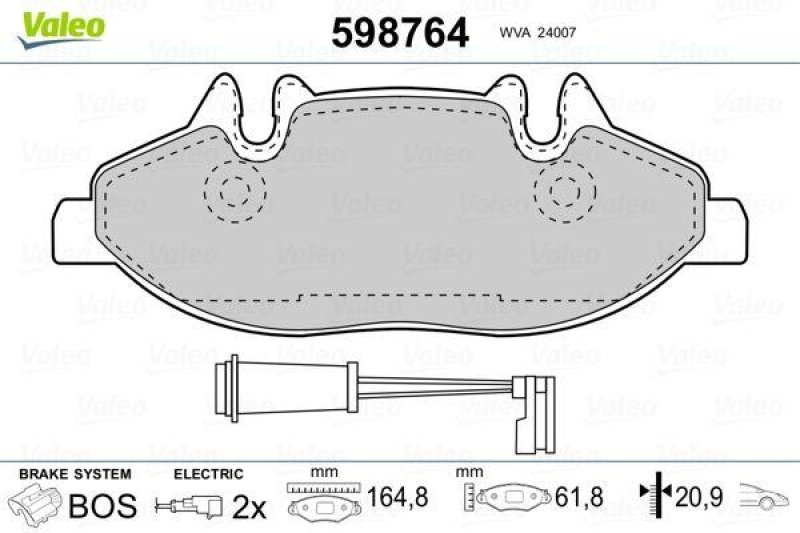 VALEO 598764 SBB-Satz PREMIUM