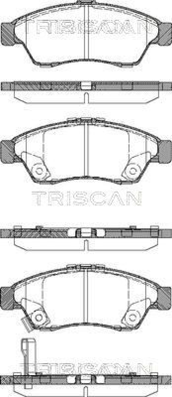 TRISCAN 8110 69010 Bremsbelag Vorne für Suzuki Liana