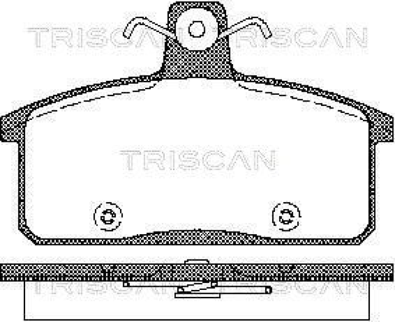 TRISCAN 8110 69012 Bremsbelag Vorne / Hinten für Suzuki Samurai