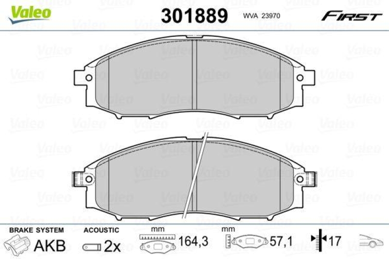 VALEO 301889 SBB-Satz FIRST