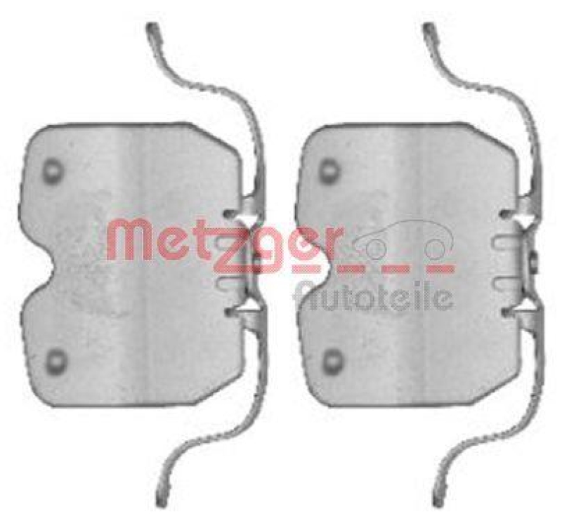 METZGER 109-1759 Zubehörsatz, Scheibenbremsbelag für BMW