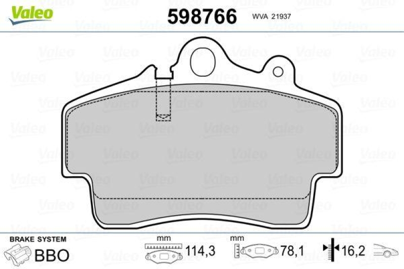 VALEO 598766 SBB-Satz PREMIUM