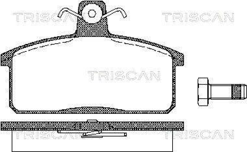 TRISCAN 8110 69013 Bremsbelag Hinten für Suzuki Vitara