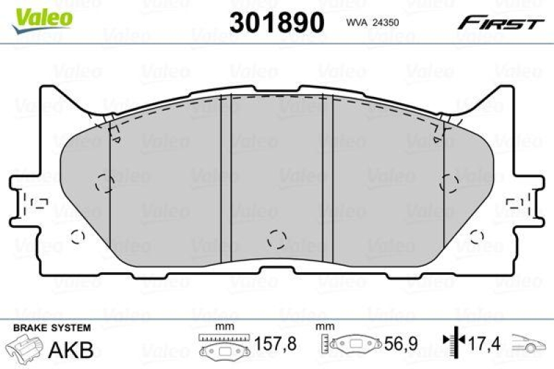 VALEO 301890 SBB-Satz FIRST