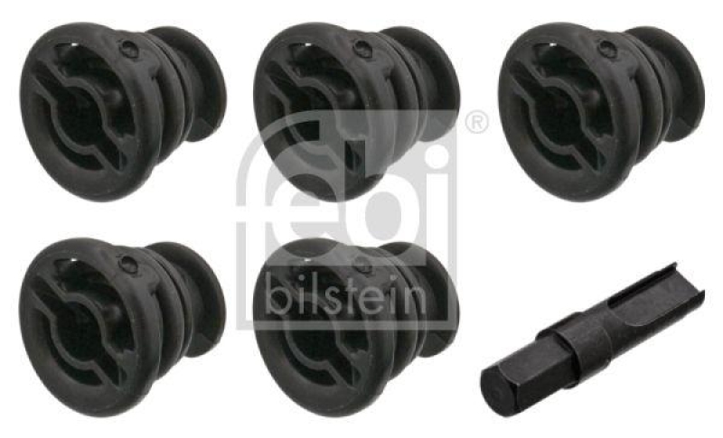 FEBI BILSTEIN 81369 Ölablassschraubensatz mit Spezial-Bit für VW-Audi