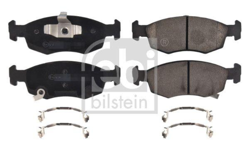 FEBI BILSTEIN 180955 Bremsbelagsatz mit Klammern für Fiat