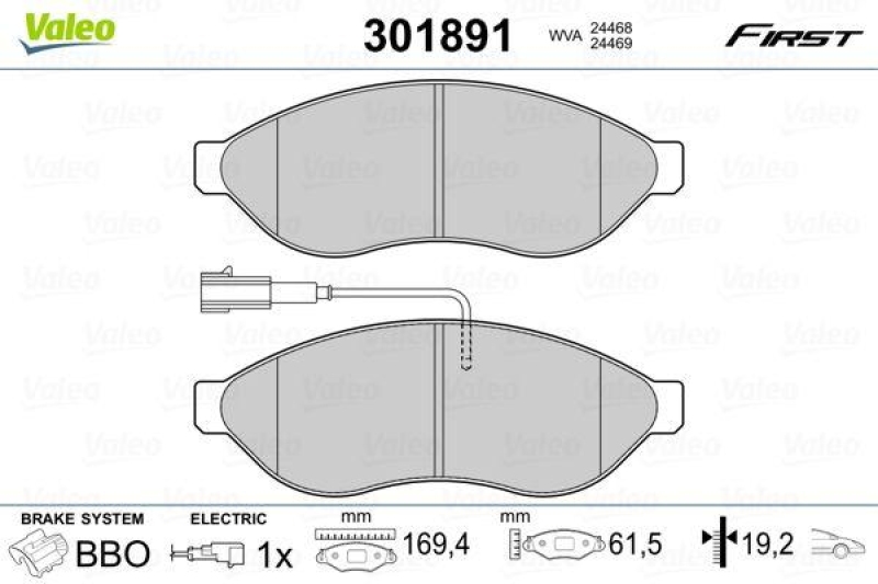 VALEO 301891 SBB-Satz FIRST