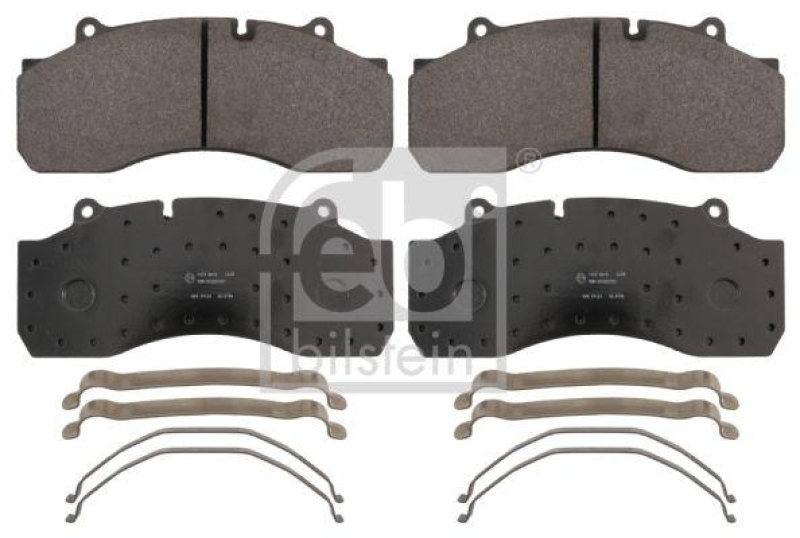 FEBI BILSTEIN 16635 Bremsbelagsatz mit Anbaumaterial für Sauer