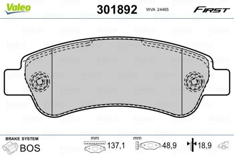 VALEO 301892 SBB-Satz FIRST