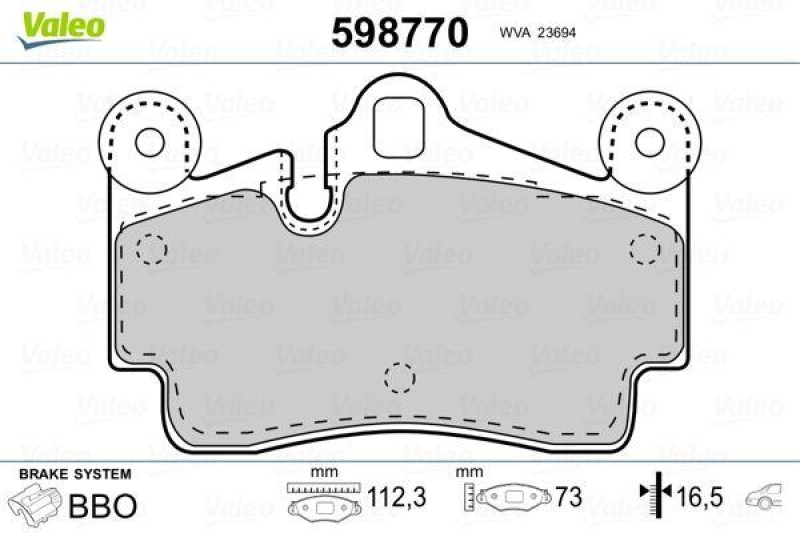 VALEO 598770 SBB-Satz PREMIUM