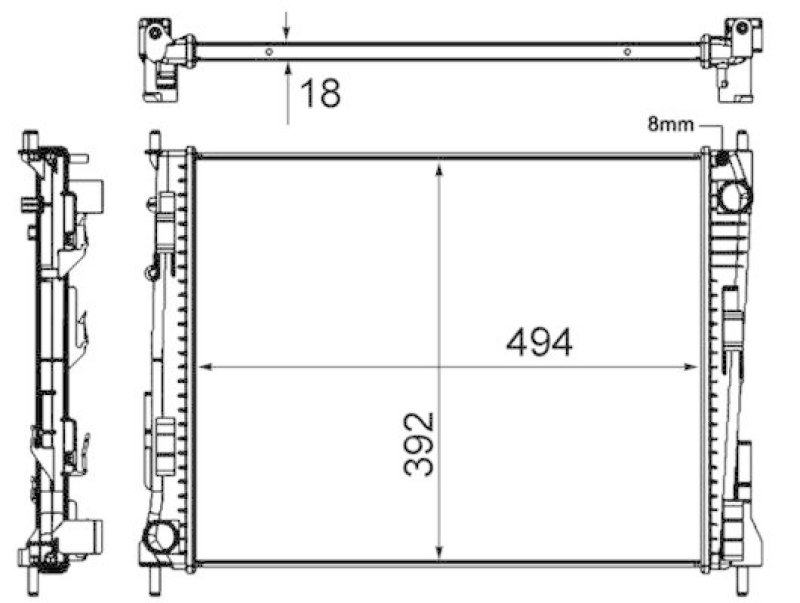 MAHLE CR 921 000S Kühler Motorkühlung