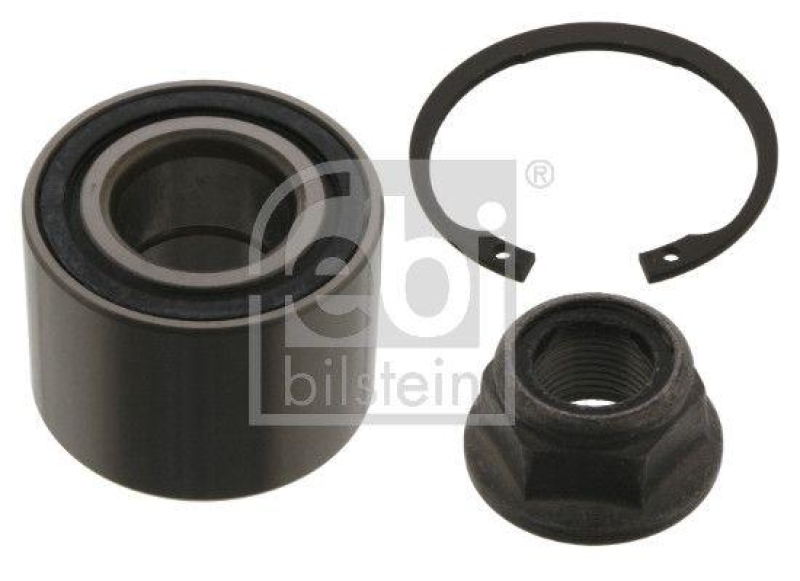 FEBI BILSTEIN 05538 Radlagersatz mit Achsmutter und Sicherungsring für Renault