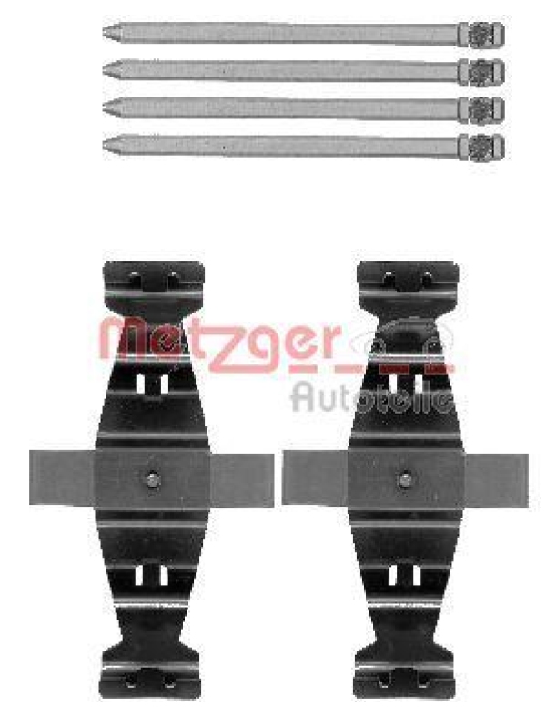 METZGER 109-1786 Zubehörsatz, Scheibenbremsbelag für MB