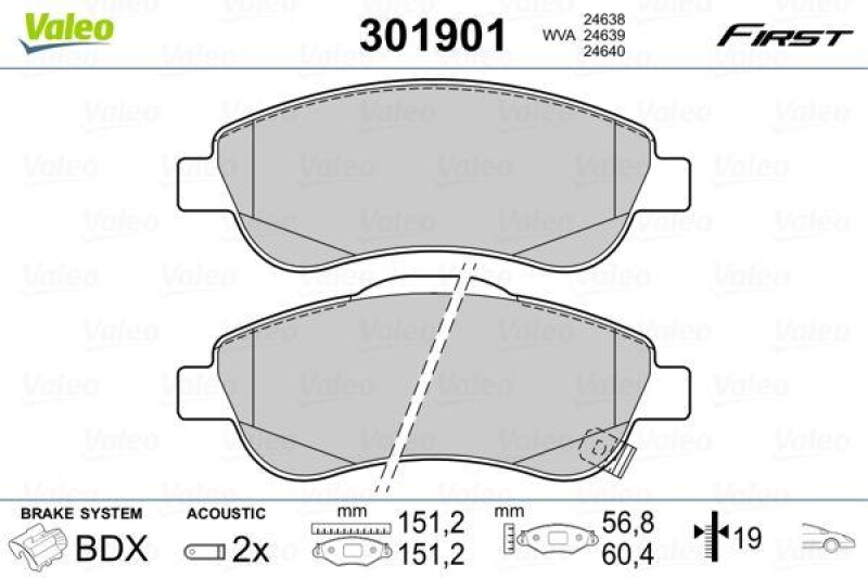 VALEO 301901 SBB-Satz FIRST