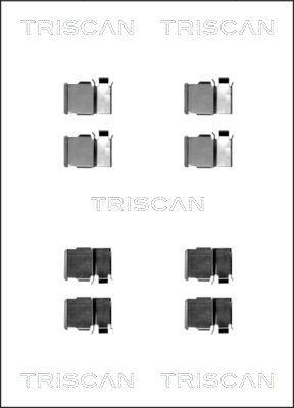 TRISCAN 8105 131620 Montagesatz, Scheibenbremsbelag für Toyota