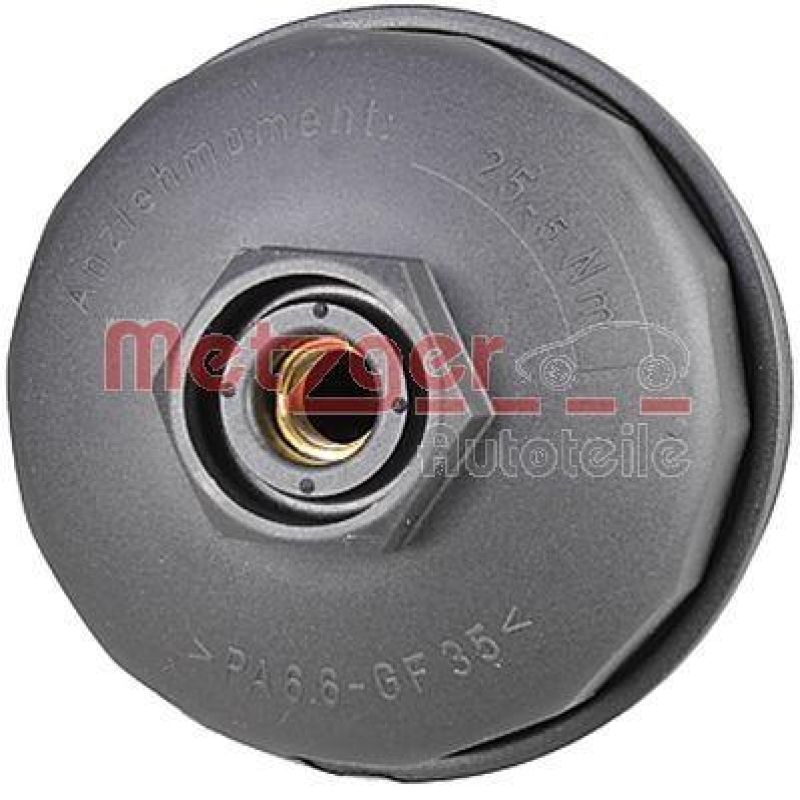 METZGER 2370070 Deckel, Ölfiltergehäuse für AUDI/PORSCHE/VW