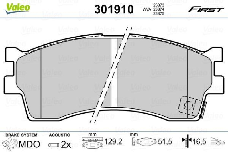 VALEO 301910 SBB-Satz FIRST