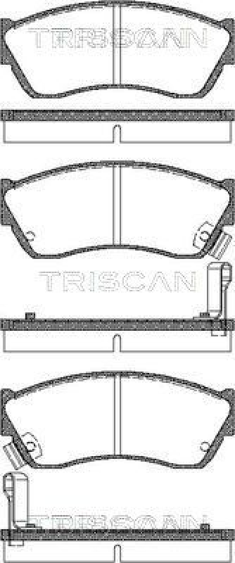 TRISCAN 8110 69181 Bremsbelag Vorne f&uuml;r Suzuki Swift