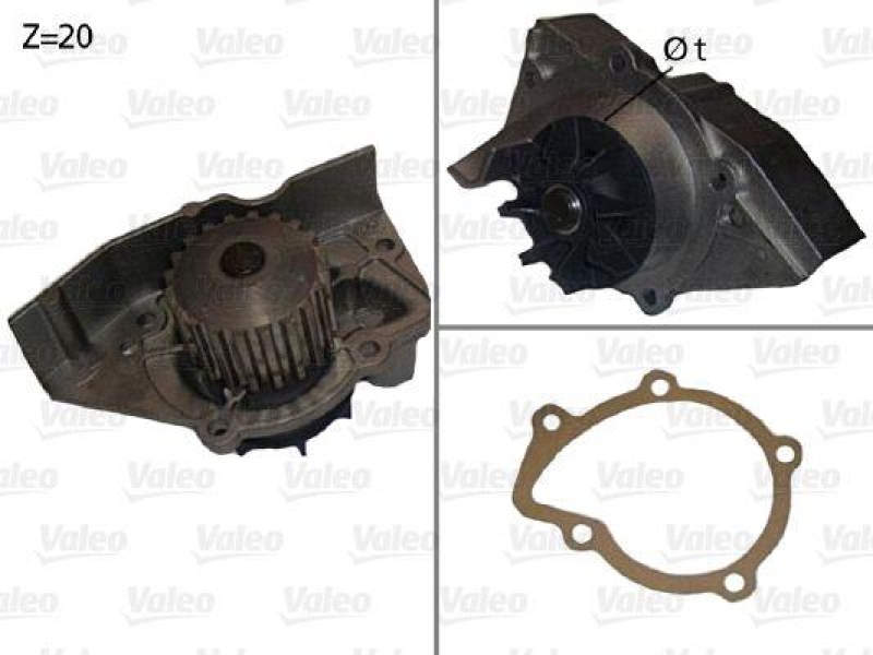 VALEO 506530 Wasserpumpe CITROEN, FIAT, LANCIA, PEUGE