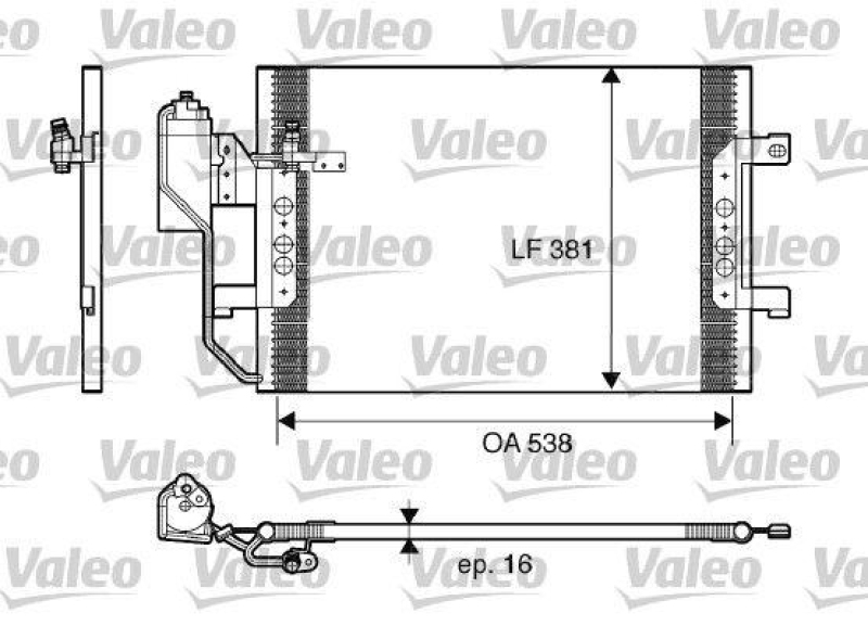 VALEO 817659 Kondensator MERCEDES A Class (168) (97