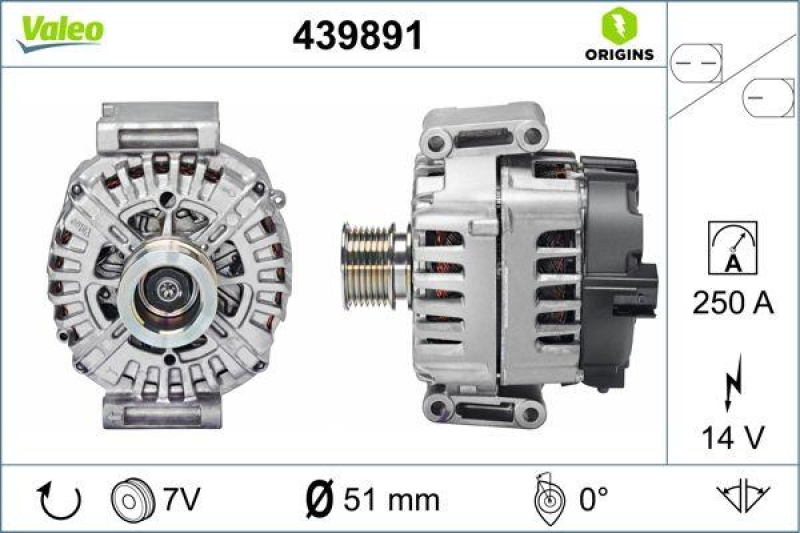 VALEO 439891 Generator Neu - ORIGINS