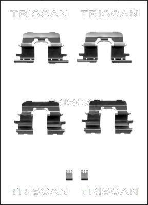 TRISCAN 8105 131631 Montagesatz, Scheibenbremsbelag für Toyota