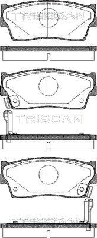 TRISCAN 8110 69980 Bremsbelag Vorne für Suzuki Vitara