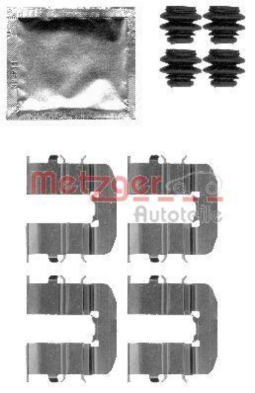 METZGER 109-1814 Zubeh&ouml;rsatz, Scheibenbremsbelag f&uuml;r HYUNDAI